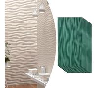 Paneles de pared de poliuretano con diseño de ondas 3D, moderno revestimiento de pared impermeable para decoración interior y exterior, ideal para estudios de arte y telones de fondo, paneles de