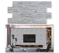 Paneles de pared de PVC 3D azulejos decorativos revestimiento (10, Plata)