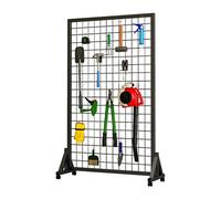 Paneles de pared de rejilla independientes móviles versátiles para exposiciones de manualidades, espacios minoristas y eventos. Divisor portátil para mejorar la comercialización