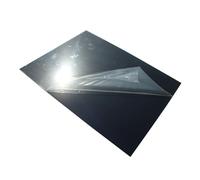 paneles de pared Hojas de aluminio con espejo negro brillante de la serie 1000 Placas de decoración de aluminio recubiertas 0.4 mm 0.5 mm chapa estriada ( Color : Negro , Size : 0.5mm x 100mm x 100mm