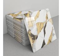 Paneles de pared impermeables de mármol de 30 x 30 cm, resistentes al calor, adhesivos de espuma de PVC for sala de estar, cocina y dormitorio.(B3)