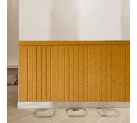 Paneles de Pared Tapizado de Fieltro, Acolchado Pared Anticolisión 3D para Protector y Decorativas Paredes, Placas Antihumedad Aislante Termico para Dormitorio Salón(Amarillo,120 x 240 cm)