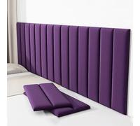 Paneles de pared tapizados, adhesivos de pared acolchados para dormitorio, acolchado 3D anticolisión, protección de pared autoadhesiva, 20 piezas