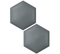 Paneles de pared tapizados hexagonales, acolchado 3D anticolisión, cabecero decorativo autoadhesivo para habitación de niños, sala de juegos, guardería, juego de 2