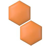 Paneles de pared tapizados hexagonales, acolchado 3D anticolisión, cabecero decorativo autoadhesivo para habitación de niños, sala de juegos, guardería, juego de 2