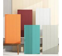 Paneles de pared tapizados para cabecero de cama, acolchado autoadhesivo impermeable para dormitorio, tapete de pared anticolisión, 6 piezas de decoración de pared acolchada morada