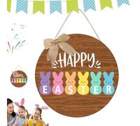 Paneles de Pascua para coronas, panel de bienvenida de Pascua,Decoraciones de puerta en forma de huevo de conejo de Pascua con - Decoraciones de Pascua, decoración de conejo, paneles decorativos