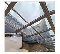 Paneles de policarbonato transparente para invernadero, hojas que transmiten luz, para cocheras de jardín, cobertizos, fáciles de cortar (1,2 x 9 m), protección UV duradera y resistente a la