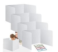 Paneles De Privacidad Para Escritorio - Carpetas De Estudio Para Estudiantes De 4 Piezas | Divisores De Escritorio Para Aulas, Tableros De Privacidad Portátiles Para Exámenes, Aprendizaje, Espacios De