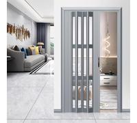 Paneles de Puerta Plegables Tipo acordeón de Aluminio - Puerta divisoria corrediza multipliegue para pasillos, Patios, armarios, baños y entradas - Separador de ambientes versátil y Que ahor