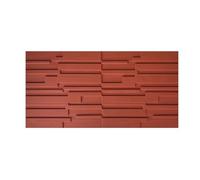 Paneles de revestimiento de chapa artificial 3D, revestimiento de pared de poliuretano para decoración interior y exterior, revestimiento elegante para mejoras del hogar (Reda)