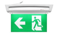 Paneles de salida de emergencia LED fotoluminiscentes, iluminación de seguridad con batería 3h, 6 paneles de salida, larga duración luminosa, señalización de emergencia, camino de fuga LED derecha