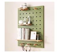 Paneles de tablero perforado, kit de exhibición de montaje en pared, tableros de clavijas de madera, organizador para dormitorio, estudio, oficina, baño