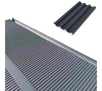 Paneles de techo corrugados aislantes grises para invernaderos al aire libre 80 150 cm con tornillos, resistentes al viento, paneles de techo apilables para garajes, cobertizos, pérgolas (1 unidad)