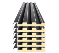 Paneles de techo corrugados aislantes grises para invernaderos exteriores de 80 a 150 cm, resistentes al viento, apilables, con tornillos, ideales para garajes, cobertizos, pérgolas (6 unidades)