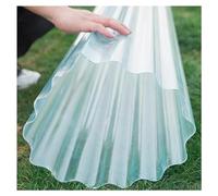 Paneles de techo de fibra de vidrio transparente de 1,5 mm, láminas corrugadas transparentes para iluminación de luz diurna, borde protector de lluvia, solución duradera para techos