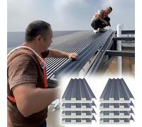 Paneles de Techo de Metal, Paneles corrugados de 1,22 x 2,44 m (Paquete de 8), Techo Gris para balcón, reemplazo de toldo para Columpio de Patio, Tejas de Revestimiento duraderas (1,22 m/48