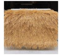 Paneles de techo de paja sintética - Rollo de paja artificial ignífugo para decoración de fiestas Tiki Bar, jardín y patio - 1 x 1 m (39 x 39 pulgadas), material de heno amarillo