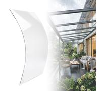 Paneles de techo de policarbonato C de 1,8 mm, cubierta de plástico impermeable y fácil de cortar/doblar, ideal para cocheras, patios, cobertizos y terrazas solares (1,2 x 5 m)
