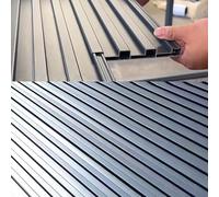 Paneles de techo trapezoidales de aluminio para jardín de invierno, aislados, doble pared, corrugado, cubierta de techo de invernadero, terraza y techo de pérgola (5 unidades, 5 m)