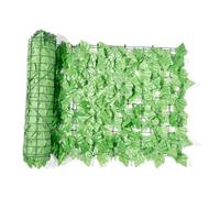 Paneles de valla de hojas de hiedra artificial, protección UV, decoración de pared para balcón, valla de ratán, exuberante vegetación para privacidad al aire libre, ideal para jardín, patio o hogar