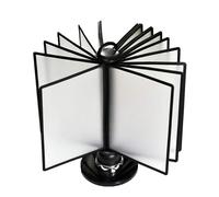 Paneles De Visualización De Mesa Giratorio - A4 Clasificador De Mesa, 20 Paneles De Doble Cara, Clasificador De Mesa, Para Oficinas Comedor Mostrar Póster De Documentos