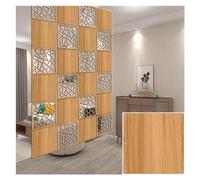 Paneles divisores de habitación, 1100 piezas de madera y plástico, pantalla de privacidad plegable para apartamentos, dormitorios, estudios en casa, accesorios completos incluidos (opciones de color