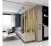 Paneles divisores de habitación ajustables, pared de listones de suelo a techo para separación flexible del espacio en oficina, hotel, apartamento y decoración del hogar