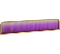 Paneles divisorios de encimera para comedores, separadores Decorativos de Vidrio Degradado para restaurantes, divisores de Valla Baja de 25 cm para comedores (Dorado, 25 x 120 cm)