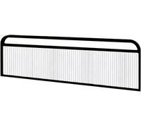 Paneles divisorios para encimeras de Comedor, separadores Decorativos para encimeras de restaurantes, separadores de Escritorio, separadores de Valla Baja de 25 cm para comedores (Negro, 25