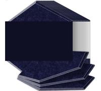 Paneles insonorizados de alta densidad resistentes al fuego que absorben el ruido y eliminan los ecos(24 Dark Cyan,6 Pcs,0.9cm Medium Density)