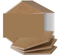 Paneles insonorizados de alta densidad resistentes al fuego que absorben el ruido y eliminan los ecos para decoración(43 Brown,6 Pcs,0.9cm Medium Density)