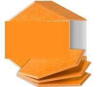 Paneles insonorizados de alta densidad resistentes al fuego que absorben el ruido y eliminan los ecos para decoración(06 Gold Copper,18 Pcs,0.8cm Medium Density)