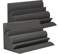 Paneles Insonorizantes Paquete de 2 espuma acústica insonorizada con trampa de graves de 300x300x500mm, espuma de esquina de estudio de absorción de sonido de gran tamaño for barra de cine Ktv en casa