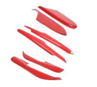 Paneles Interiores De Automóviles Para Chevrolet Para Corvette C8 Para Stingray Z51 Z06 2020-2023 Pegatina Decorativa Para El Panel Antigolpes De La Puerta Del Coche ABS(6pcs Red)