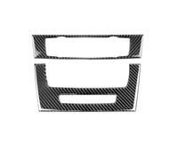 Paneles Interiores De Automóviles Para E90 E92 E93 Serie 3 Interior Del Coche Fibra De Carbono Auténtica Aire Acondicionado CD Consola Panel Cubierta Moldura(Type A)