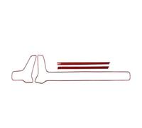 Paneles Interiores De Automóviles Para Kia ParaSportage NQ5 2022 2023 2024 2025 LHD Adhesivo De Fibra Carbono Real Suave Marco Salida Aire Del Coche Debajo Panel Instrumentos(RED Carbon)