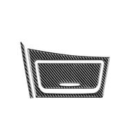 Paneles Interiores De Automóviles Para Serie 1 E81 E82 E87 E88 2008-2013 Accesorios Panel Cambio Marchas Fibra De Carbono Tira Lateral Caja Almacenamiento Marco Pegatina(Storage Cover Black)