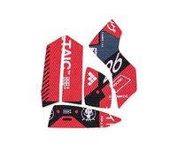 Paneles laterales de ratón/cinta de agarre antisudor de repuesto para Logitech G502 Proteus Core / G502 Proteus Spectrum / G502 Hero Wired / G502 Lightspeed Wireless Gaming Mouse (rojo)