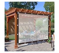Paneles laterales impermeables para exteriores con ojales, paneles laterales de PVC para jardín, patio, porche, color C, 5 x 3,5 m, resistente a la intemperie