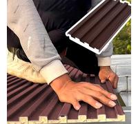 Paneles metálicos para techos, Paquete de 6 Paneles de Aluminio aislantes para techos, láminas corrugadas para invernaderos, Balcones y gallineros. Revestimiento Resistente al Viento, 1,4 m/