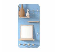 Paneles organizadores de pared para almacenamiento de talleres y organización de manualidades, exhibición montada en la pared para herramientas y proyectos creativos