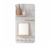 Paneles organizadores de pared para almacenamiento de talleres y organización de manualidades, exhibición montada en la pared para herramientas y proyectos creativos