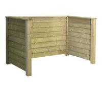 Paneles para camuflar los contenedores de basura Klink Profil madera