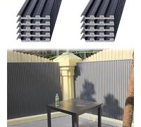 Paneles para Tejado 10 Paneles de Techo de Metal Corrugado, Revestimiento de Pared para Cercas de Jardín Al Aire Libre, Tablero de Cubierta de Revestimiento de Techo con Relleno(L-1.1m/3.6ft)