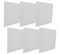 Paneles silenciadores, absorción de sonido de excelente efecto confiable de alta resistencia, cine en casa de fibra de poliéster para estudio de grabación(white)