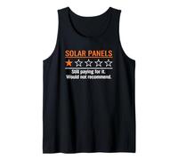 Paneles Solares 1 Estrella Todavía Pagando Divertido Camiseta sin Mangas