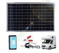Paneles Solares - Aleación De Aluminio 100W | Kit Inicial Solar | Energético Autónomo Completo, IP67 Resistente Al Agua Para Camping, RV, ATV, Y Uso Doméstico