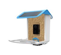Paneles solares, comedero inteligente para pájaros con IA y función para compartir dispositivos (hasta 3 teléfonos), cámara HD 1080P para