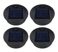 Paneles solares de repuesto perfectos para farolillos al aire libre, accesorios en el jardín (4 piezas de diámetro superior de 7 cm interior de 6,2 cm)